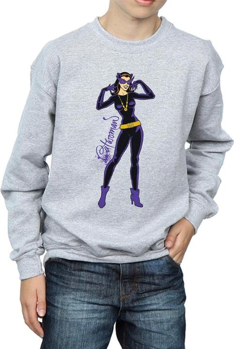 Actual product image Boys Catwoman Happy Pose Sweatshirt (140, 146)