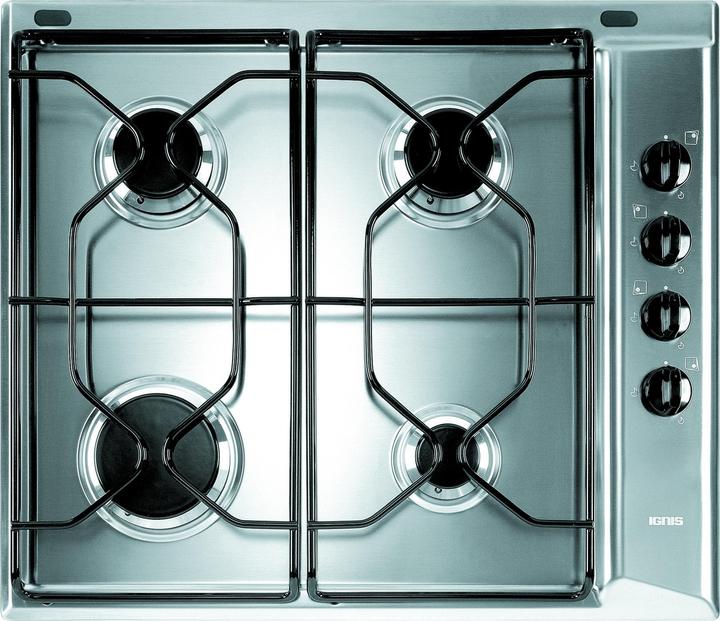 Immagine prodotto Indesit PAA 642 IX/I WE1 Stainless steel Da incasso 58 cm Gas 4 Fornello(i)