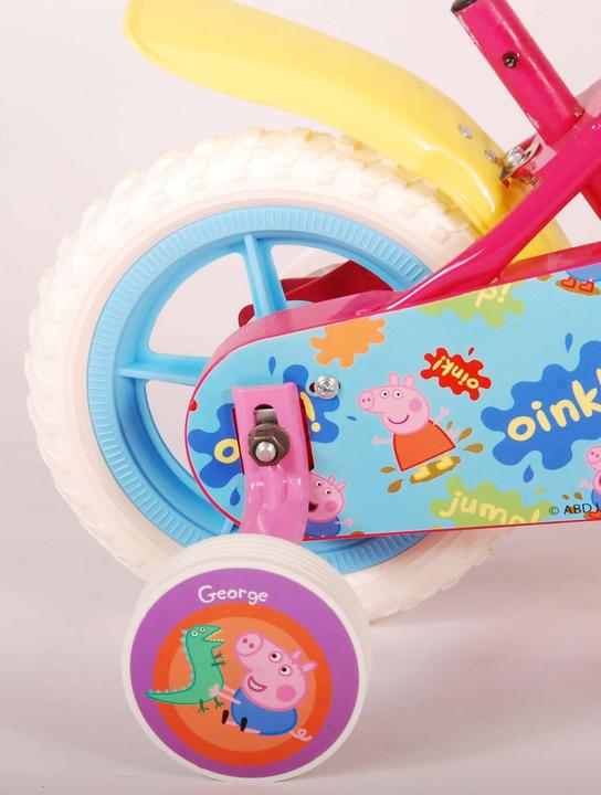 Actual product image Peppa Pig Pig Kinderfiets - Meisjes - 10 inch - Roze/Blauw - Doortrapper