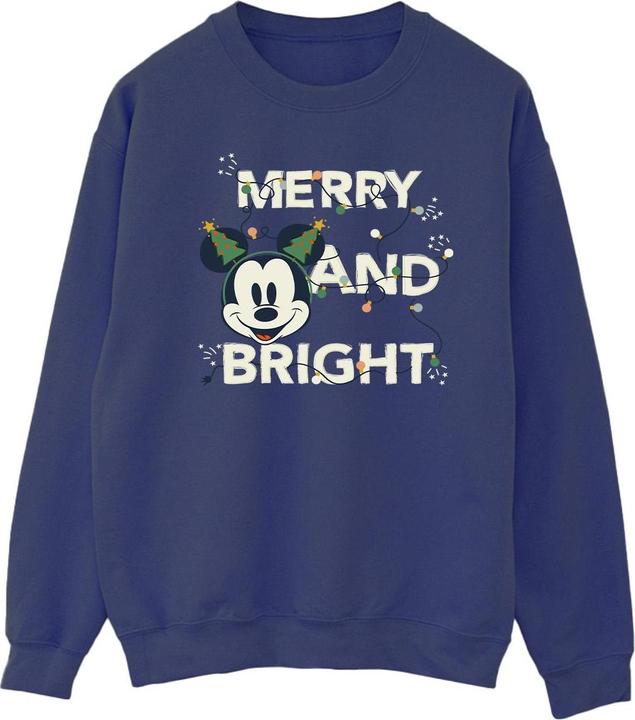 Actual product image Disney Mens Mickey Mouse Merry & Bright Sweatshirt (4XL)