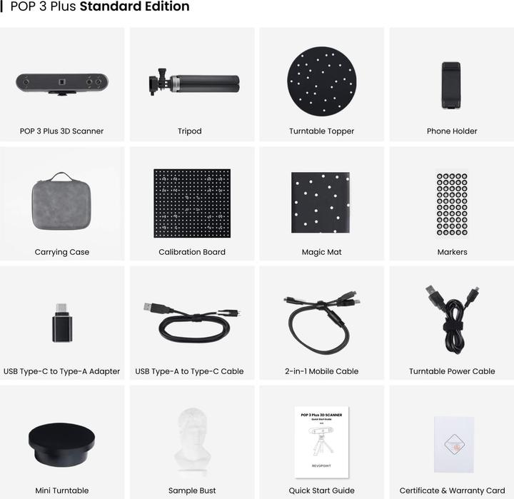Produktbild Revopoint POP 3 Plus 3D Scanner