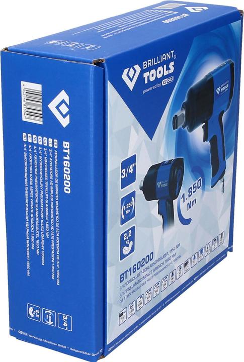 Image du produit Brilliant Tools BT160200 Clé à chocs pneumatique 3/4 (Air comprimé)