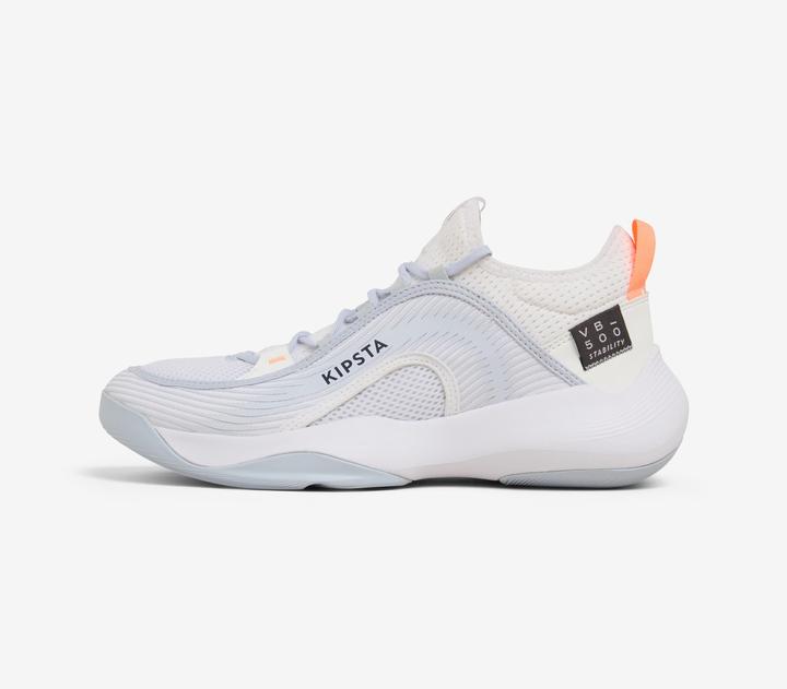 Allsix Damen/Herren Volleyball Schuhe - Stability 500 weiss