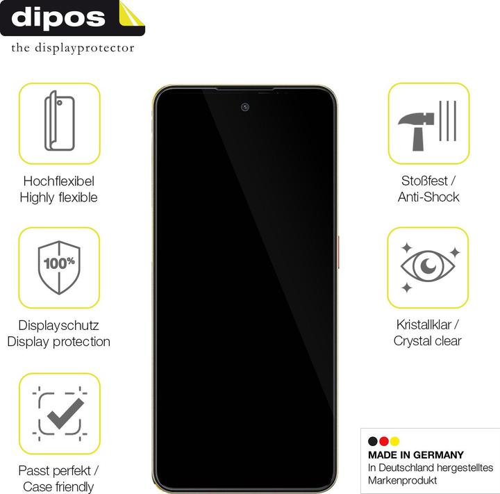 Immagine prodotto Dipos 3D Full-Cover Pellicola Protettiva (1 Pezzo/i, ZTE Nubia N3)