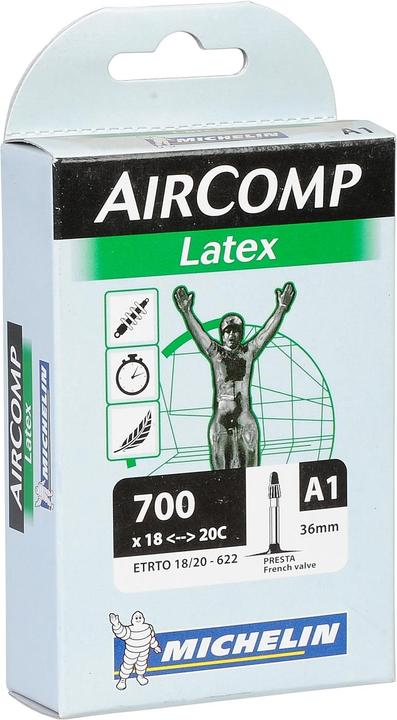 Actual product image Michelin AIRCOMP LATEX 700x18/20c Presta 36mm (Presta (SV), 28", 36 mm)