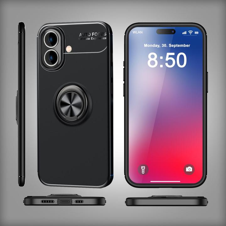 Produktbild Nalia Matte Ring Silikon Hülle (Apple iPhone 16)