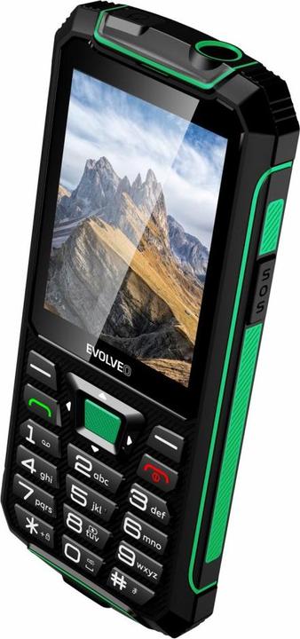 Actual product image Evolveo StrongPhone W4, vodot??sn?? odoln?? Dual SIM phone,??erno-zelen?? (2.80", 2 Mpx, 2G)