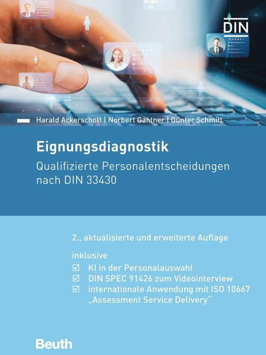 Immagine prodotto Eignungsdiagnostik (Tedesco, Harald Ackerschott, Günter Schmitt, Norbert S. Gantner, DIN e.V., 2023)