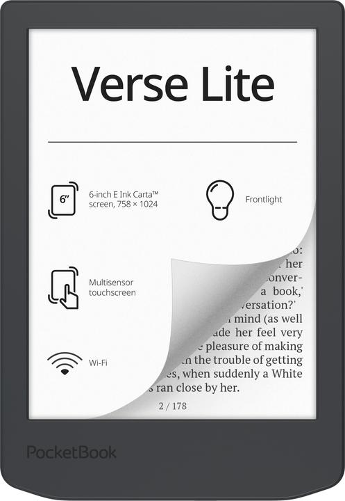 Produktbild PocketBook Verse Lite (6", 8 GB, Midnight Grey)