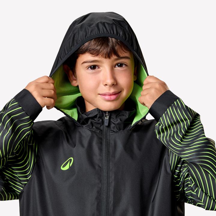 Immagine prodotto Kipsta Kinder Fussball Regenjacke - VIRALTO Wavy schwarz/neongelb (10, 11, 12)