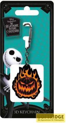 Image du produit Pyramid Disney 3D porte-clés caoutchouc The Nightmare Before Christmas Flaming Pumpkin 6 cm