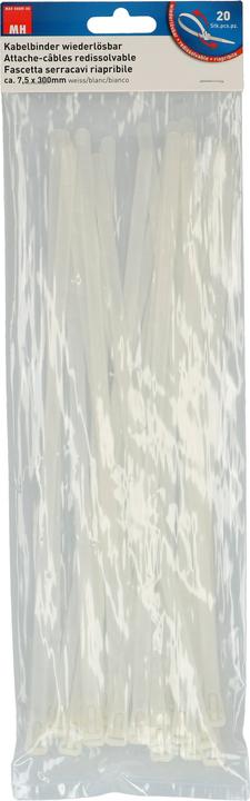 Produktbild Max Hauri Cable Home wiederlösbar (Kunststoffkabelbinder, 300 mm, 20 Stk.)