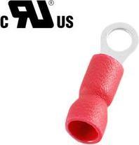 Actual product image RND Electronics Ring cable lug, red, 8.4mm, 5/16, 1.5mm², pack of 100 pieces