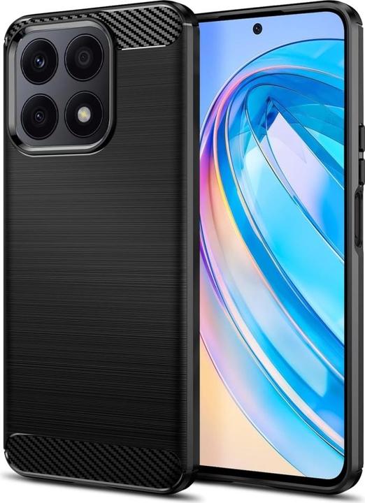 Actual product image Screenguard Honor X8a Case Carbon Brushed Soft TPU (Honor X8a)
