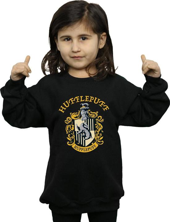 Immagine prodotto Felpa in cotone da ragazza Hufflepuff (128)