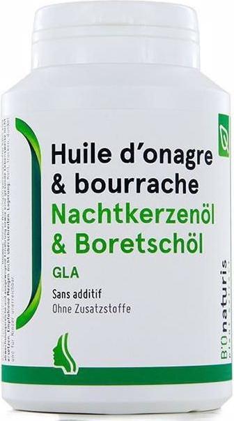 Actual product image B'Onaturis Evening primrose + borage oil 500 mg 180 capsules (180 Piece, Capsules, 137 g)