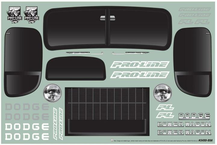 Actual product image Proline Body Dodge Power Wagon 1946 Black, 1:10