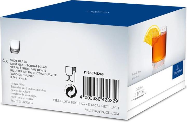 Image du produit Villeroy & Boch Schnapsglas (0.40 dl, 4 x, Verre à fusil)