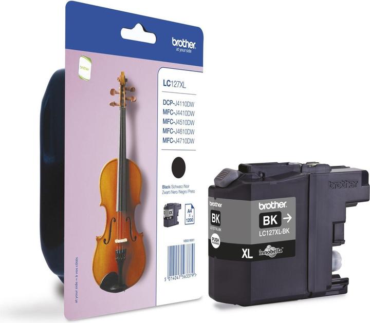 Actual product image Brother LC127XLBKBPDR Ink cartridge black 1,200 pages ISO/IEC 24711 Black (FC)