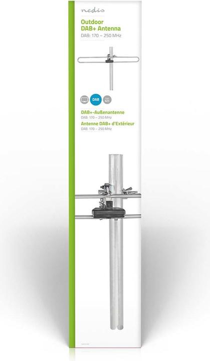 Actual product image Nedis DAB Antenna - Max. 4dB Gain - DAB: 170-250 MHz - 50 km Range - for Outdoor ANORD (DAB/ DAB+)