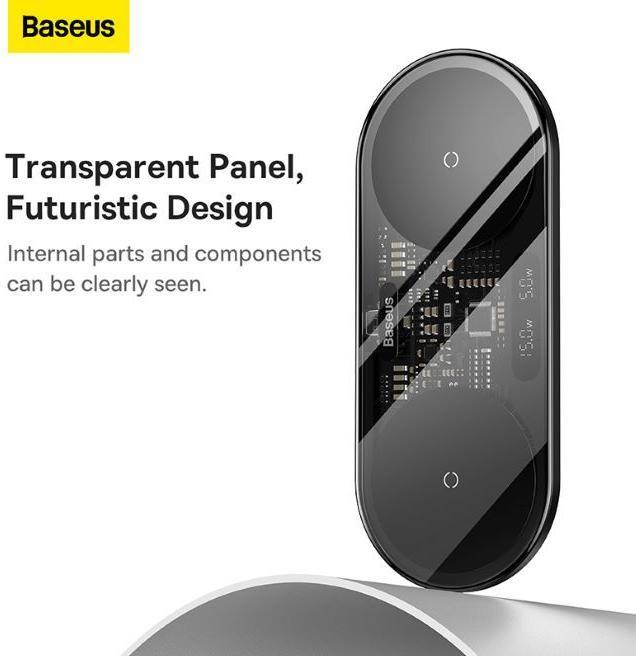 Produktbild Baseus Digital LED Display 2in1 Wireless Charger (20 W)