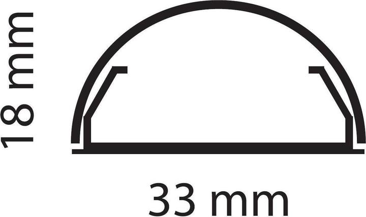 Produktbild Multibrackets Aluminium Kabelwinkel Kabelkanäle (Kabeldurchlass, 1 cm)