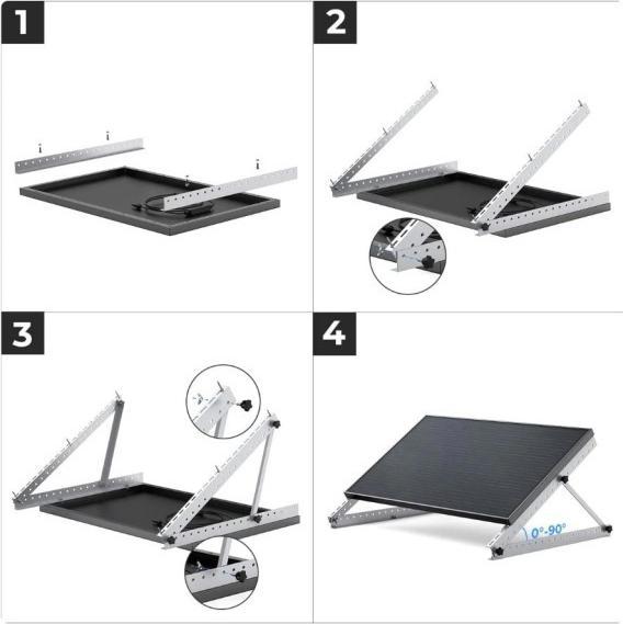 Actual product image EcoFlow Adjustable Tilt Mount Bracket (Solar system mounting material)