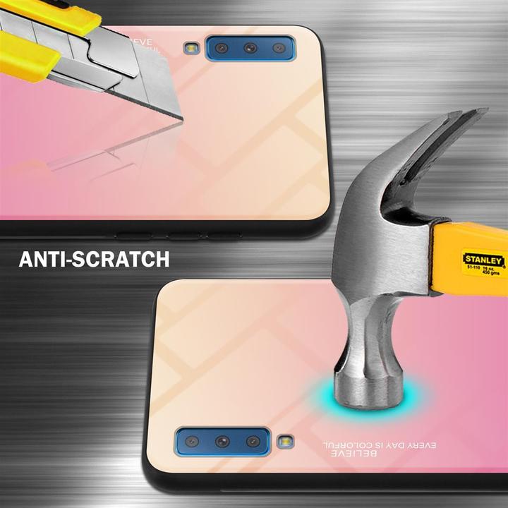 Produktbild Cadorabo TPU 2 Farben Glas Cover (Samsung Galaxy A7 (2018))
