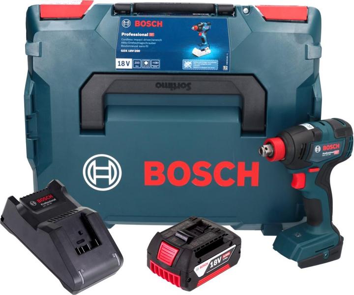 Actual product image Bosch Professional Bosch GDX 18V-200 Professional cordless impact wrench 18 V 200 Nm Brushless + 1x battery 4.0 Ah + (Rechargeable battery operated)