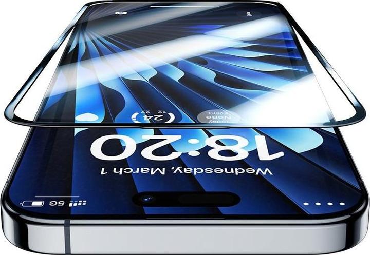 Actual product image Benks Warrior armoured glass (1 Piece, Apple iPhone 15 Pro)
