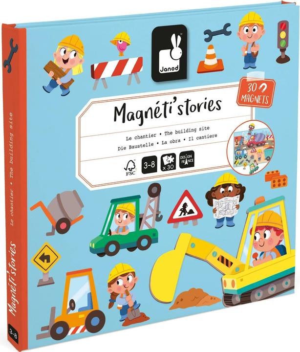 Janod Magnetistories Baustelle (Deutsch)
