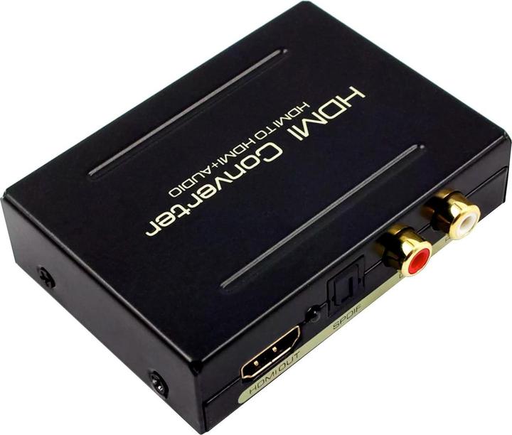 Image du produit JTI Séparateur audio, HDMI à HDMI + SPDIF + RCA - USB