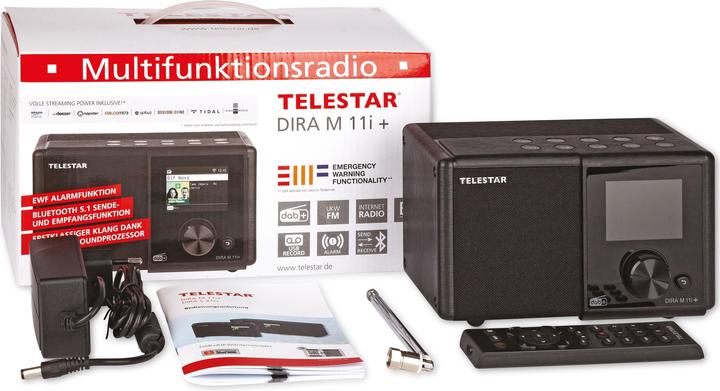 Actual product image Telestar Dira M 11i + (DAB+, VHF, FM, Web radio, Wi-Fi, Bluetooth)