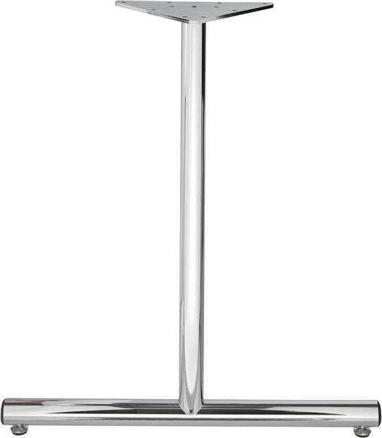 Actual product image Table base T-shape chrome-plated polished H 695mm base width 600mm