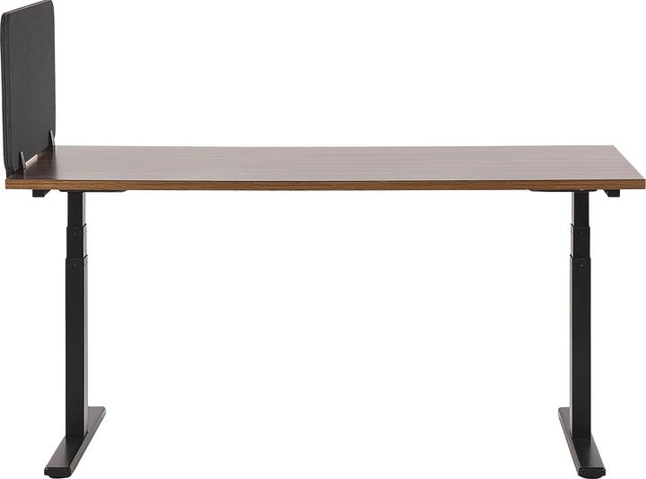 Produktbild Beliani Schreibtischtrennwand dunkelgrau 80 x 40 cm WALLY (80 x 40 cm)