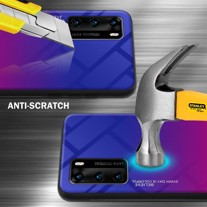 Actual product image Cadorabo TPU 2 colors glass cover (Huawei P40)