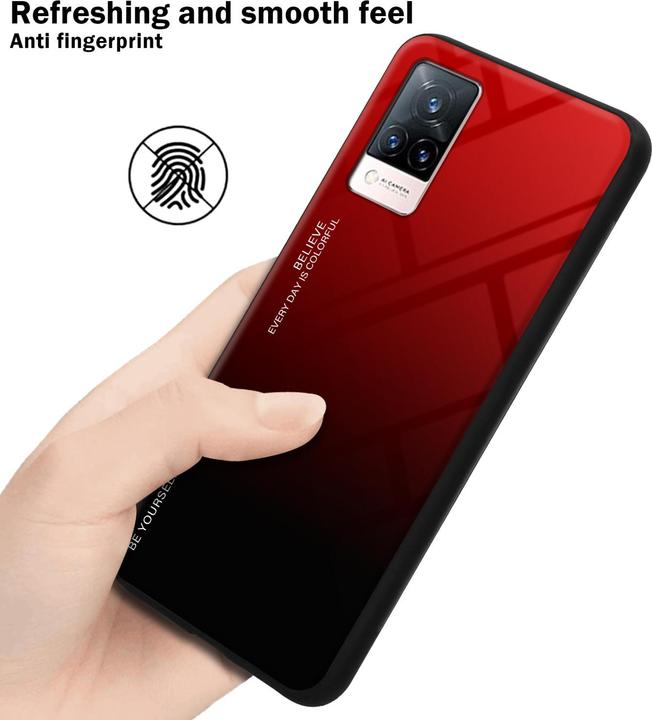 Image du produit Cadorabo TPU 2 couleurs Housse en verre (Vivo V21)