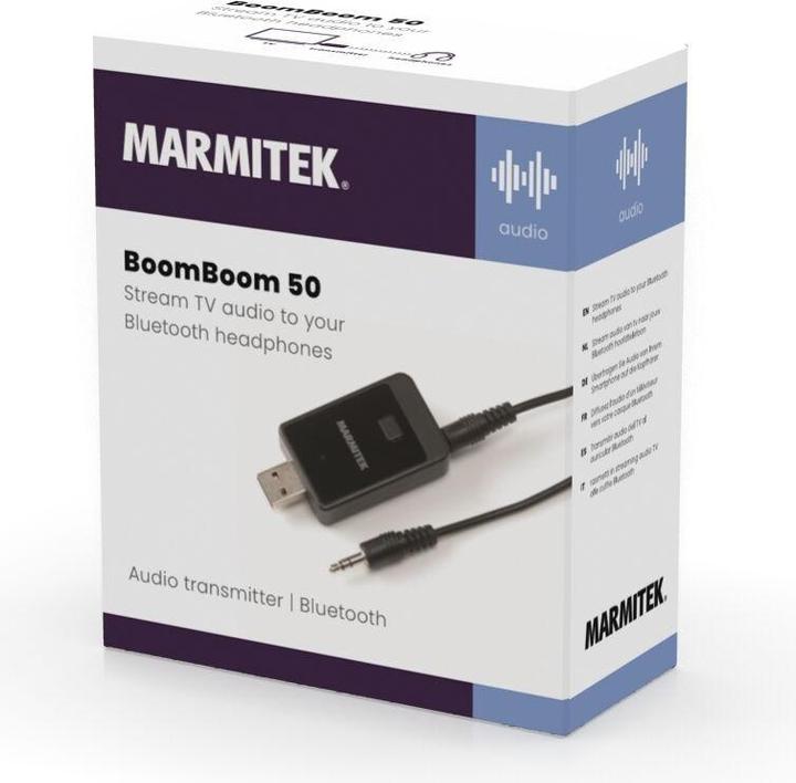 Actual product image Marmitek BoomBoom 50 Bluetooth TV audio transmitter (Channels)