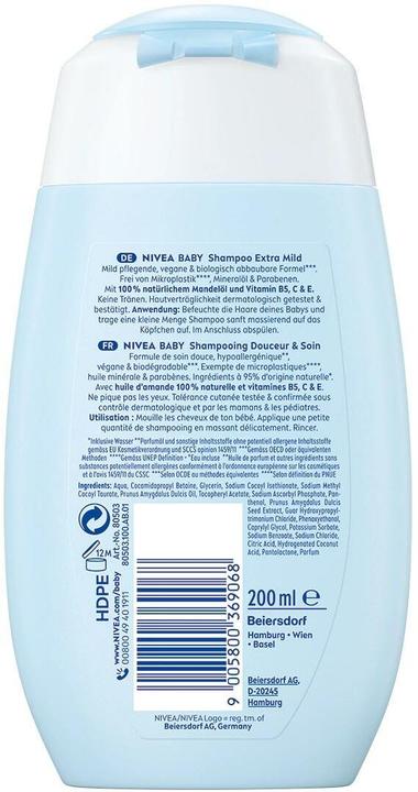 Actual product image NIVEA Shampoo Extra Mild 200ml