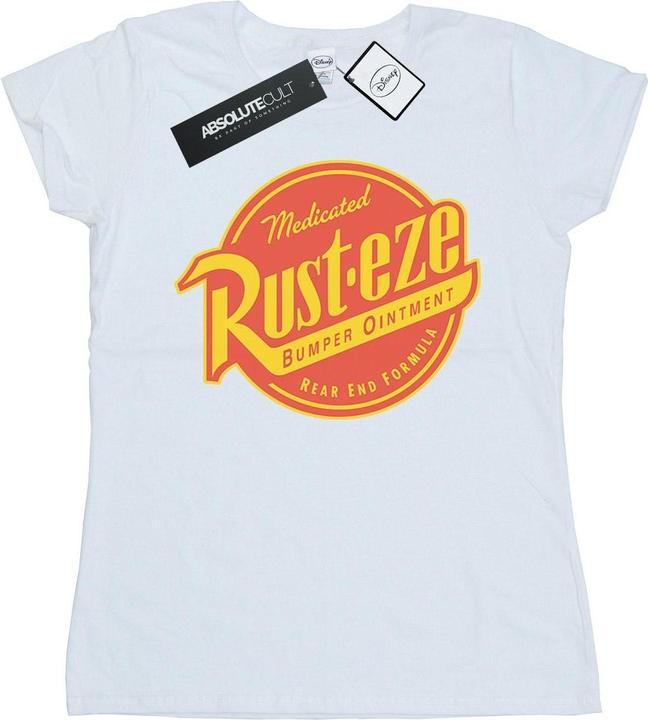 Actual product image Cars Womens/Ladies Rust-Eze Logo Cotton T-Shirt (L)