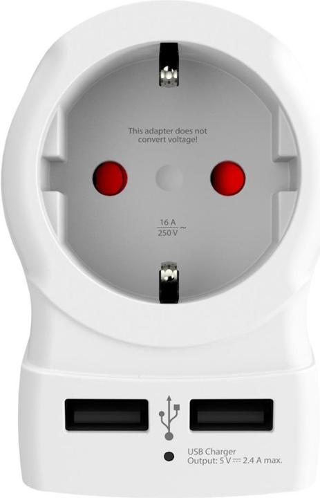 Actual product image Skross Travel adapter EU - USA