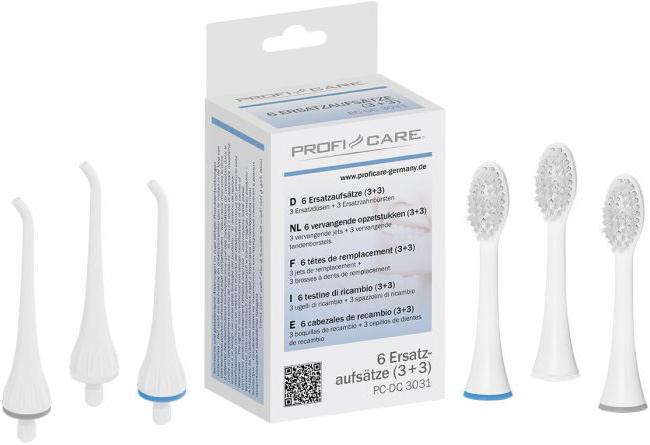 Produktbild Profi-Care ZS zu PC-DC 3031 je 3 Ersatzbürsten & -düsen weiss (3 x)