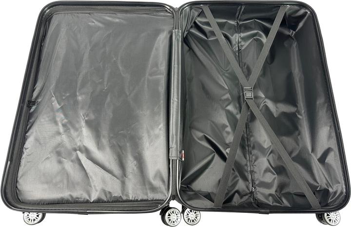 Image du produit HTI-Living Set de valises 2 pièces High Level argent (74 l, Bagage à main (jusqu'à 50l))