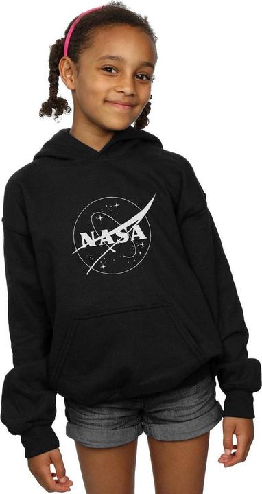 Produktbild Nasa Classic Insignia Logo Monochrome Kapuzenpullover Mädchen (128)