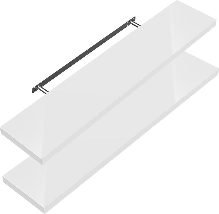 Set of 2 high gloss white