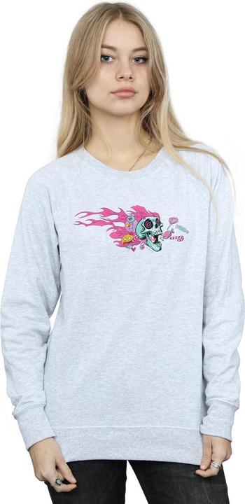 Actual product image Disney Womens/Ladies Wreck It Ralph Candy Skull Sweatshirt (XL)