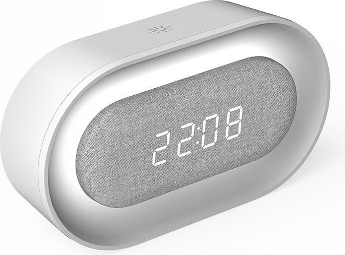 Produktbild Forever Light Wecker mit LED-Nachtlicht PURE FNL-07 AKSEL weiss lang