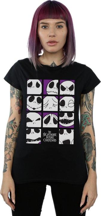 Immagine prodotto Disney Nightmare Before Christmas Many Faces Of Jack Squares Maglietta Donna (L)