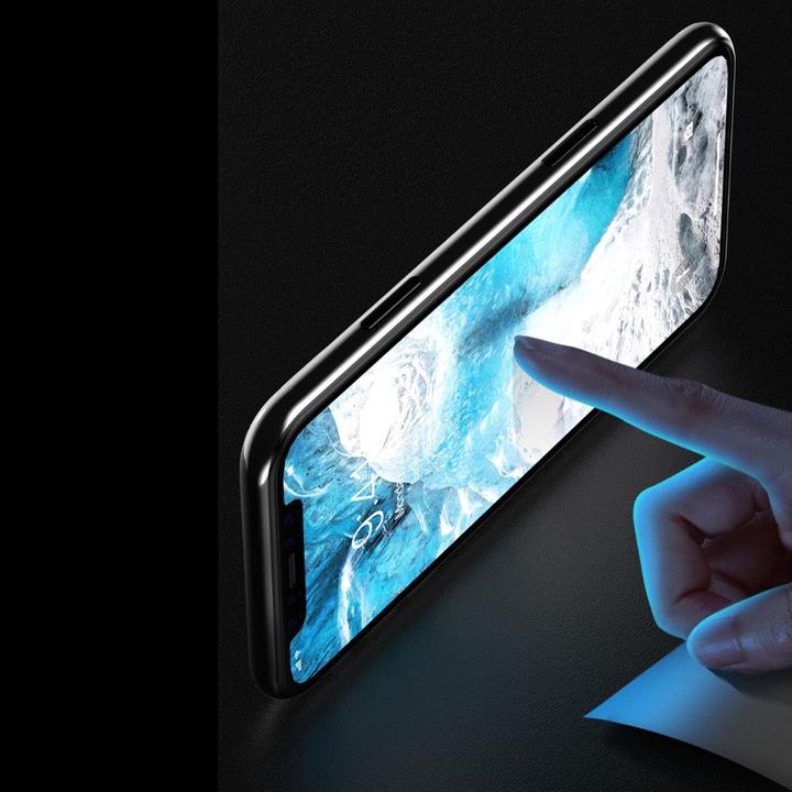 Actual product image Devia Van Entire View Anti-glare Tempered Glass iPhone 11 Pro Max black (1 Piece, Apple iPhone 11 Pro Max)