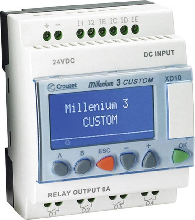 Actual product image Crouzet Millenium 3 XD10 SMART 230 VAC, 6 DI, 4 RO mini controller